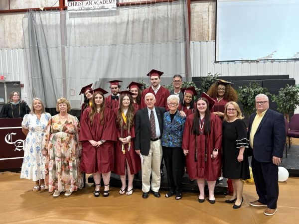 The 50th graduating class of the Christian Academy of Greater St. Louis celebrates commencement.