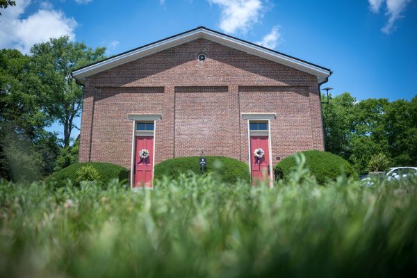 Owen Chapel's meetinghouse, built in 1867, includes two entrances that were once for men and women to enter separately.