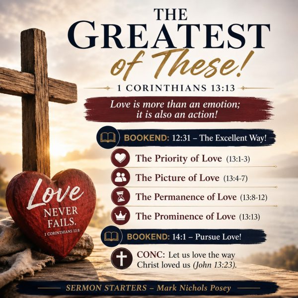 Mark Posey uses AI to generate graphics for the sermon starters he writes for his Pulpit Preview Facebook page.